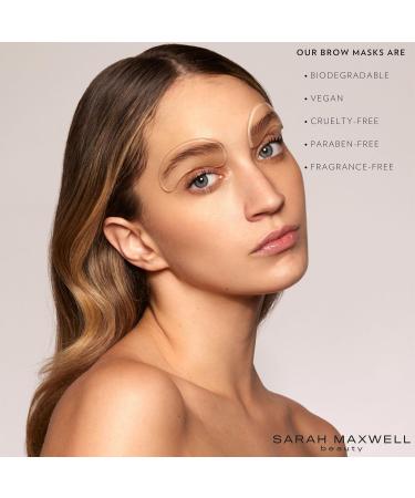 Sarah Maxwell Beauty Brow Mask - Nourishing Hydrating Treatment for Full Brows | Natural Revitalizer 5 Pack 0.12 Fl Oz | International Shipping - Buy Online on GoSupps.com
