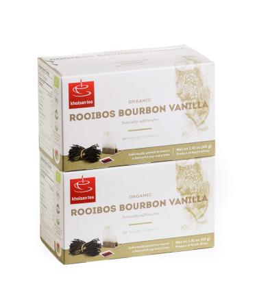 Organic Rooibos Tea Vanilla 40 Enveloped Tagged Teabags Rooibos Bourbon Vanilla