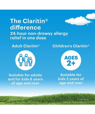 Claritin Kids 24-Hour Non-Drowsy Allergy Relief Chewables - 40 Grape Tablets - Buy Online on GoSupps.com