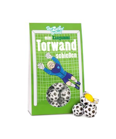 Mini-chewing gum goal wall shooting sweet nasch portion with chewing gum footballs 50 grams cool gift idea for football enthusiasts men boys and kids