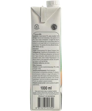 Buy AROY-D 1000ml Coconut Milk - Authentic Thai Coconut Milk | International Shipping - Buy Online on GoSupps.com