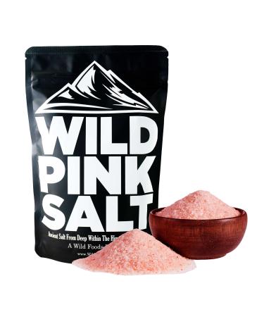 Wild Foods Himalayan Pink Salt - Organic Pure & Unrefined Real Salt - 100% Natural Finely Ground Pink Himalayan Salt with 80+ Minerals & Electrolytes - Good for Cooking & Table Salt (16 ounce) 16.0 ounces
