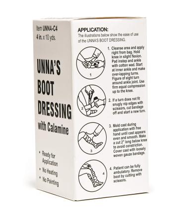 Grafco UNNA-C4 Unna's Boot Dressing with Calamine 4" x 10 yd Box of 12 (Pack of 12) - Buy Online on GoSupps.com