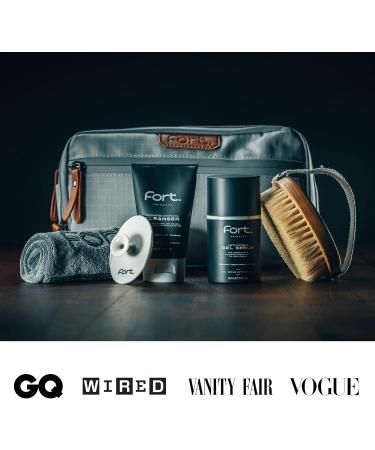 Fort Skincare - Silicone Exfoliator - Cleanse & Exfoliate Your Skin with Ease - Gentle Brush with Suction Handle - Body Scrubber for Men - Made from Soft Silicone - Ideal for Travelling - Buy Online on GoSupps.com