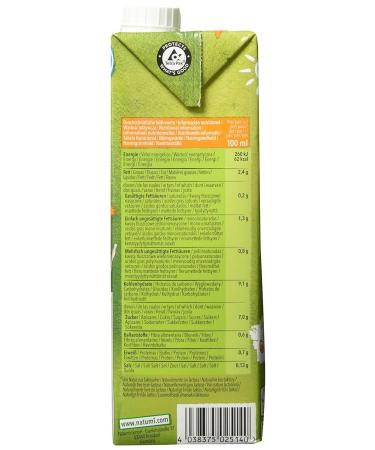 Natumi Unsweetened Almond Drink 6 Pack - Organic Vegan Milk Alternative Lactose-Free 1L Each - Perfect for Baking & Cooking - Buy Online on GoSupps.com