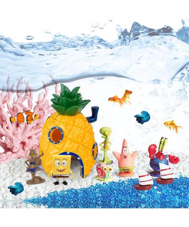 Tyxjj-bf 7Pcs Pineapple Aquarium Decor - Perfect Underwater Decoration for Shrimp & Small Fish - Durable Plastic Accessories - Buy Online on GoSupps.com