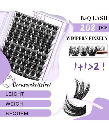 Eyelash Singles 192 PCs - D-8-16 Mix DIY Lash Clusters for Beginners | Reusable Individual Lashes for Home Extensions - Buy Online on GoSupps.com