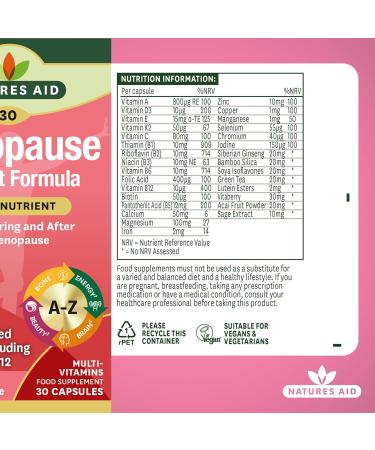 Menopause Support Formula - 30 Caps for Relief & Well-Being | International Shipping Available - Buy Online on GoSupps.com
