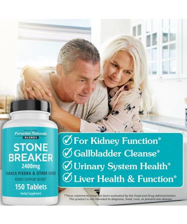 Peruvian Naturals Chanca Piedra Stone Breaker 300 Tablets 2400 mg Chancapiedra with Milk Thistle Dandelion Root Herbal Supplement for Men & Women - Buy Online on GoSupps.com