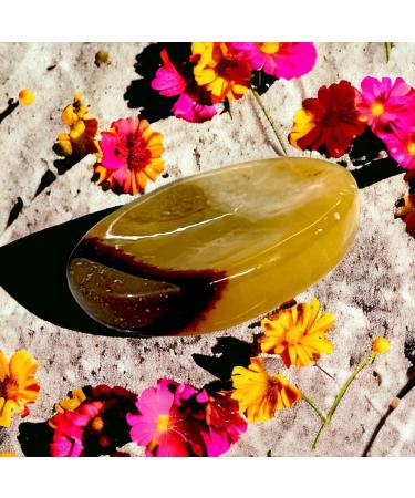 Opalite Crystal Worry Thumb Stone - Natural Calming Meditation for Stress Relief - Buy Online on GoSupps.com