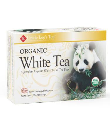 Uncle Lee's Tea Organic White Tea 100 Tea Bags 5.29 oz (150 g)