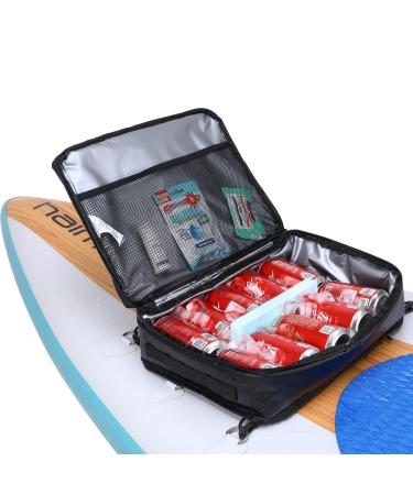 Haimont Paddle Board Accessories Cooler SUP Deck Cooler Bag for Stand-up Paddleboard, Waterproof Black