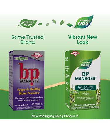 Buy Nature's Way BP Manager | 90 Tablets for Heart & Blood Pressure Support - Buy Online on GoSupps.com