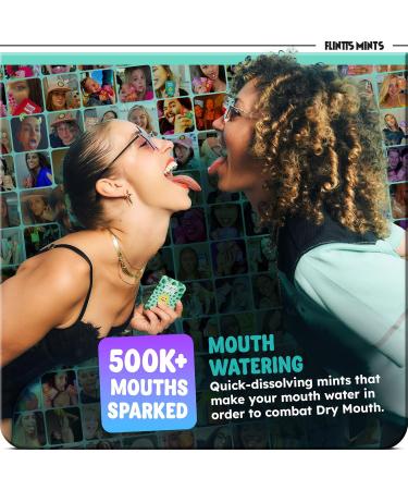 Flintts Mints After Party Pack Sugar Free Mouthwatering Mints for Dry Mouth Relief & Freshness Vegan Oral Health Support with Sparkle Effect Pocket Travel Saliva Substitute Lozenges Alternative - Buy Online on GoSupps.com