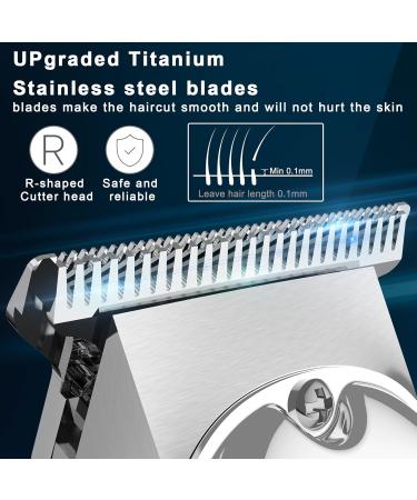 Professional All Metal Hair Clippers for Men - Electric Grooming Kit & Travel Trimmer in Silver - Buy Online on GoSupps.com