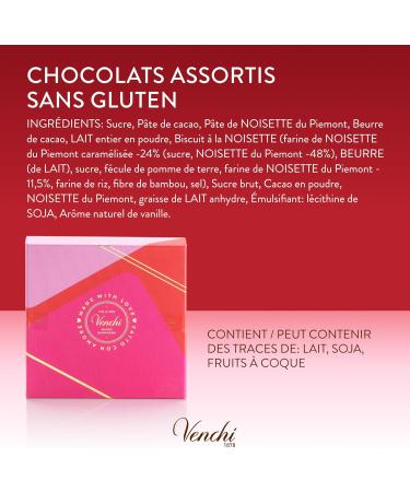 Venchi - Coffret Cadeau avec 9 Chocolats BacioDiDama et Chocoviar Gianduia V g talien Sans Gluten 158 g Id e de cadeau pour la f te des m res - Buy Online on GoSupps.com