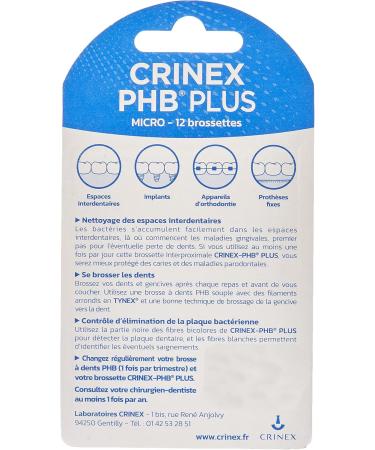 CRINEX PHB Plus Micro GF Toothbrush - Tynex Fibers - Green - Pack of 12 - Best International Shipping - Buy Online on GoSupps.com