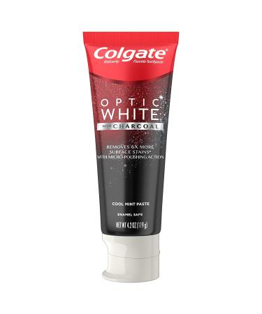 Colgate Optic White Charcoal Teeth Whitening Toothpaste - Cool Mint, 3 Pack (4.2 oz each) - Buy Online on GoSupps.com