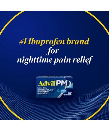 Buy Advil PM Pain Reliever & Nighttime Sleep Aid - 40 Coated Caplets - Fast International Shipping - Buy Online on GoSupps.com