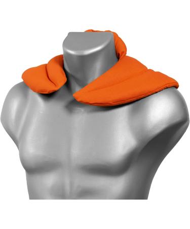 Cozy Orange Neck Pillow with Stand-Up Collar | Grape Seed Heat Pad for Ultimate Comfort - Buy Online on GoSupps.com