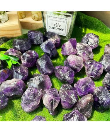 Buy Xiannvxi 100% Natural Amethyst Crystal Stones | Bulk Raw Healing Reiki Rocks (200g) - Buy Online on GoSupps.com
