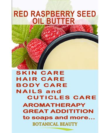 Buy 100% Pure Raw Red Raspberry Seed Oil Butter - Virgin Unrefined Cold-Pressed 8 Fl Oz | Vitamin E & C Rich for Face Skin Body Hair Lips Nails | International Shipping Available - Buy Online on GoSupps.com
