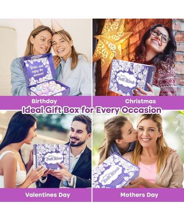 Handmade Bath Bombs for Women - Set of 12 with Essential Oils - Perfect Gift for Valentine's Day, Birthdays, Mother's Day - Buy Online on GoSupps.com