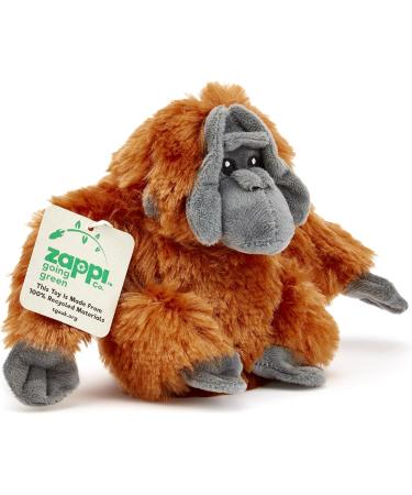 Zappi Co 100% Recycled Plush Orangutan Toy - Eco-Friendly Stuffed Animal (22cm) | Soft and Cuddly Gift for Newborns - Buy Online on GoSupps.com