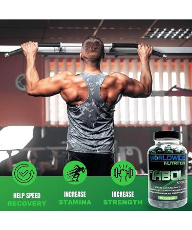 Worldwide Nutrition Anabolic Accelerator Supplement - Muscle Growth & Strength Power - Plant-Based Workout Enhancer - Cortisol Blocker & Metabolism Booster - 180 Capsules - Buy Online on GoSupps.com