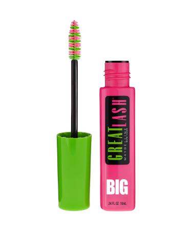 Maybelline New York Makeup Great Lash BIG Washable Mascara  Brownish Black Volumizing Mascara  0.34 fl oz - Buy Online on GoSupps.com