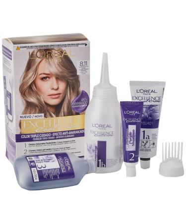 L'Or al Paris L'Oreal Paris Excellence Cool Creme Permanent Dye 8.11 Light Blonde Ash 260g