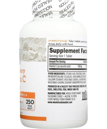 365 Everyday Value Vitamin C 1000mg 250 ct - Unflavored Immune Support - Buy Online on GoSupps.com