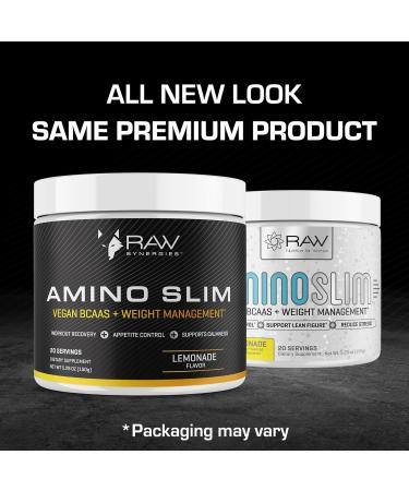 Amino Slim: Vegan BCAA Weight Loss Drink for Women | Post Workout Recovery & Fat Burning | Appetite Suppressant & Metabolism Booster | Stress Relief Lemonade 5.29oz - Buy Online on GoSupps.com