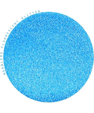 MARBLERS Neon Glitter Fluorescent Blue 0.18oz - Fine Grade, Non-Toxic Vegan Glitter for Festival Makeup & Nail Art - Buy Online on GoSupps.com