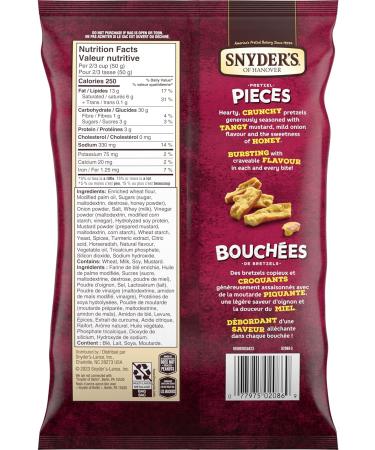 Snyders of Hanover Honey Mustard & Onion Pieces 240 Grams (Pack of 1) Pretzel Pieces - Honey Mustard & Onion - Buy Online on GoSupps.com