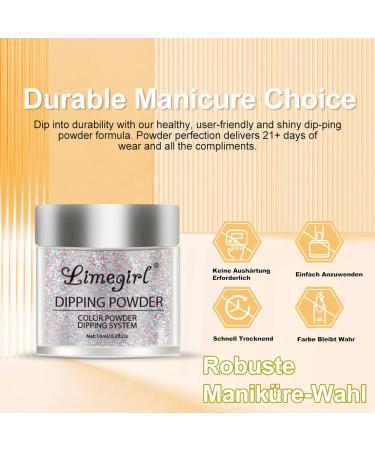 Mrcuvaryas Dipping Powder Nails Set - Pearl Chrome Nail Powder with Base Top Coat Activator & Brush | French Dip Powder Starter Kit for DIY Nail Art at Home - Perfect for Beginners - Buy Online on GoSupps.com