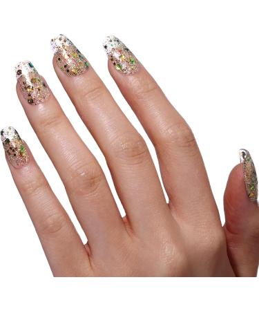 Bluesky Gel Nail Polish 10ml Golden Glow - SPZ12 Gold Gel Nail Polish for 21 Day Manicure Professional Salon & Home Use Requires Curing Under LED UV Nail Lamp - Buy Online on GoSupps.com
