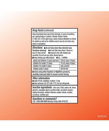 Quality Choice Daytime Non-Drowsy Cold & Flu Relief Liquid - 8 Ounces - Buy Online on GoSupps.com