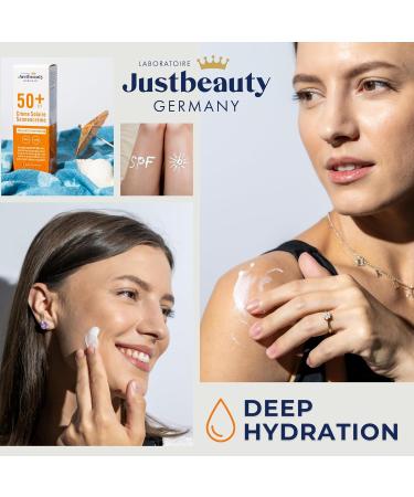 Moisturising Sun Cream SPF 50 Face and Body Protection Waterproof No White Spots Hypoallergenic Suitable for Sensitive Skin 50 ml. - Buy Online on GoSupps.com