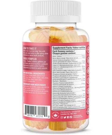 Suku Vitamins - The Complete Women's Multivitamins Enriched with Vitamin K2 Vitamin A and More Easy to Chew Sugar-and-Gluten-Free Gummy Vitamins Non-GMO 60 Counts - Buy Online on GoSupps.com