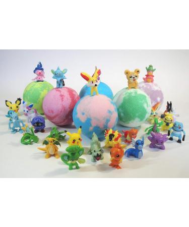 Kids Bath Bombs Gift Set with Surprise Toys 6x4.2 oz Fun Assorted Colored XL Bath Bombs Kid Safe Gender Neutral with Organic Essential Oils - Buy Online on GoSupps.com