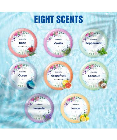 CalmNFiz Shower Steamers Aromatherapy Spa Kit - 8 Pack Shower Bombs with Essential Oils for Self Care & Relaxation - Perfect Valentine or Birthday Gift for Women and Men - Blue Set - Buy Online on GoSupps.com
