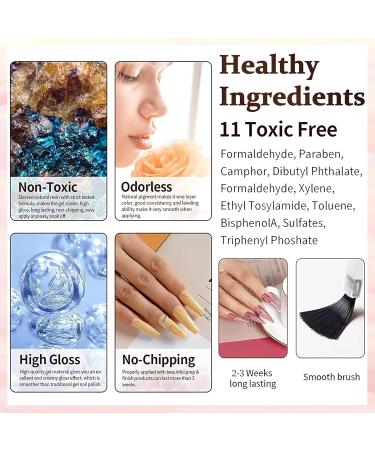  MrCuvaryas burgundy red glitter nail polish quick dry water based polish long lasting nail polish non toxic high gloss with creamy finish nail art diy manicure gift - Buy Online on GoSupps.com