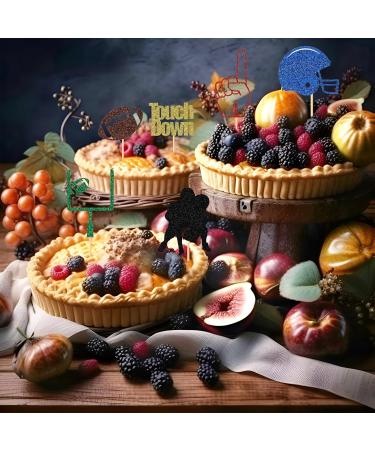 Festicreamy Super Bowl Football Cupcake Toppers - Perfect Football Party Decorations - Buy Online on GoSupps.com