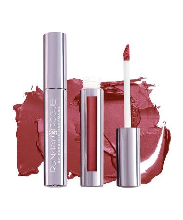 Runway Rogue Silk Glam Liquid Lipstick - Long-Wear Pomegranate-Red - Cocktail Hour 1 Fl Oz - Buy Online on GoSupps.com