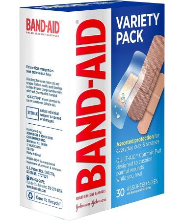 Band-Aid Clear, Tough, and Sport Bandages Family Variety Pack - 30 ct - Buy Online on GoSupps.com