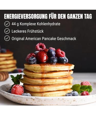 Powerstar Protein Pancakes Natur | 1000g Low Fat Pancake & Waffle Mix | 37.6% Protein | Only 1.4% Sugar | Ideal for Muscle Building Breakfast & Snack - Buy Online on GoSupps.com