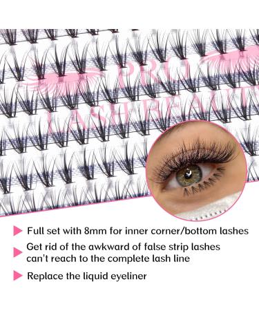 20D C 0.07 14mm Wispy Cluster Individual Lashes for DIY At-Home Application - Buy Online on GoSupps.com