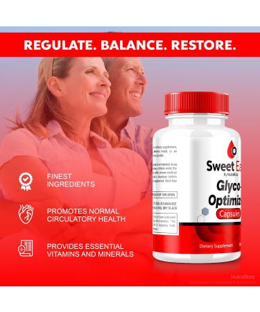 Sweet Ease Glyco Optimizer Capsules - Natural Blood Support & Glycogen Relief (60 Capsules) | International Shipping Available - Buy Online on GoSupps.com
