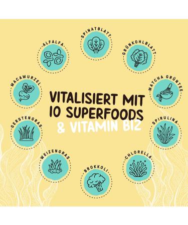 Powerstar Vegan Protein 500g | Soy-Free Multi-Component Protein Powder with 10 Superfoods | German Quality for Muscle Building | Vanilla Flavor - Buy Online on GoSupps.com